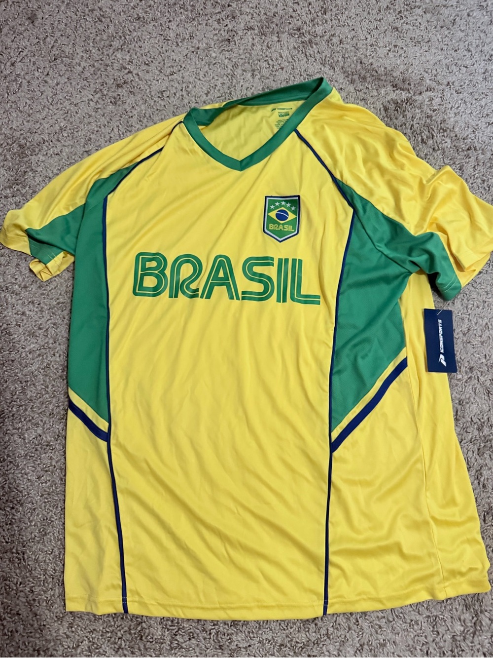 Brasil Yellow & Green Men's Soccer Shirt